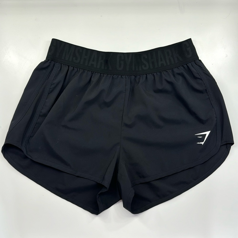 Black Gym Shark Training Loose Fit Shorts